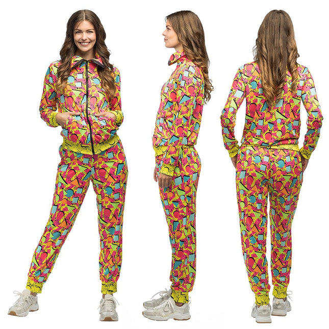 Jaren 90 Trainingspak Fout Dames Uv van Boland koop je bij Partywinkel