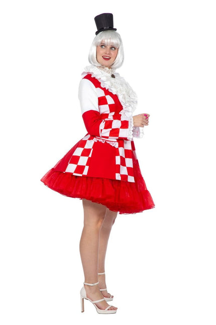 Brabant Jas Rood Wit Dames van Wilbers & Wilbers koop je bij Partywinkel