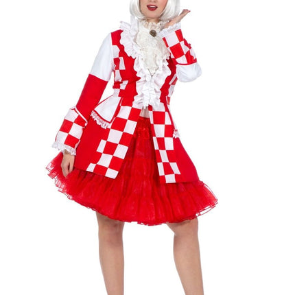 Brabant Jas Rood Wit Dames van Wilbers & Wilbers koop je bij Partywinkel