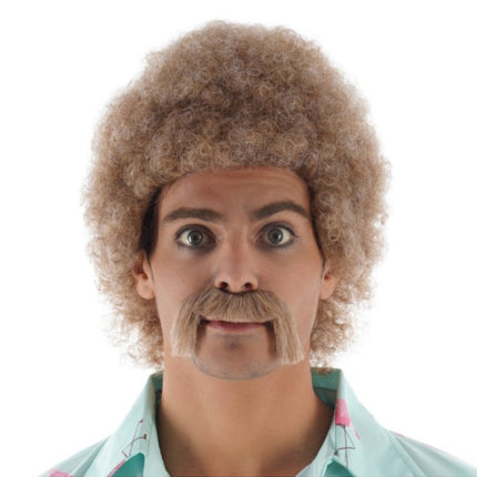 Jeff-paryk med overskæg, blond