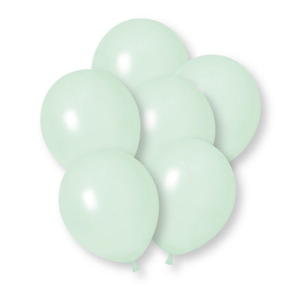 Pastelgrønne balloner, 30 cm, 50 stk.