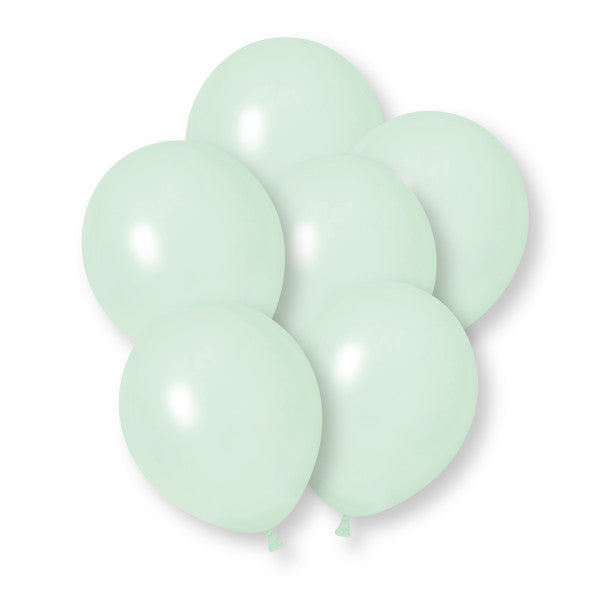 Pastelgrønne balloner, 30 cm, 50 stk.