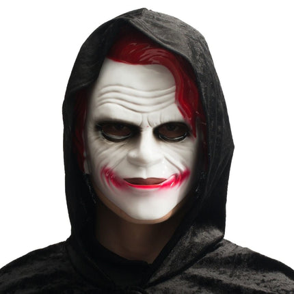 Joker Masker Rood van Partychimp koop je bij Partywinkel