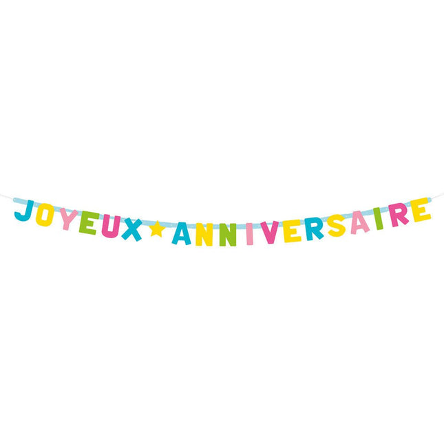 Joyeux Anniversaire Letterslinger 200cm van Boland koop je bij Partywinkel