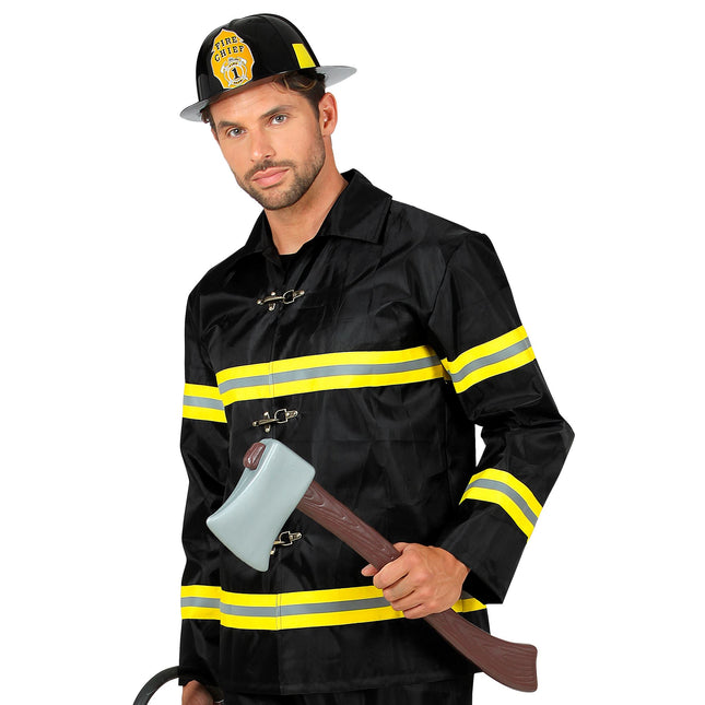 Brun falsk økse af træ 60 cm