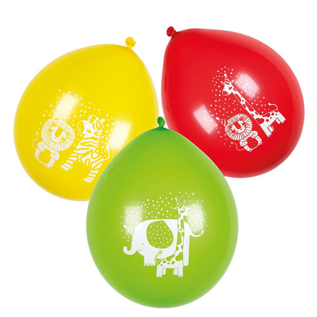 Jungle Ballonnen Safari 25cm 6st van Boland koop je bij Partywinkel