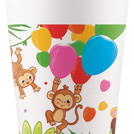Jungle Dieren Bekers 8st van Procos koop je bij Partywinkel