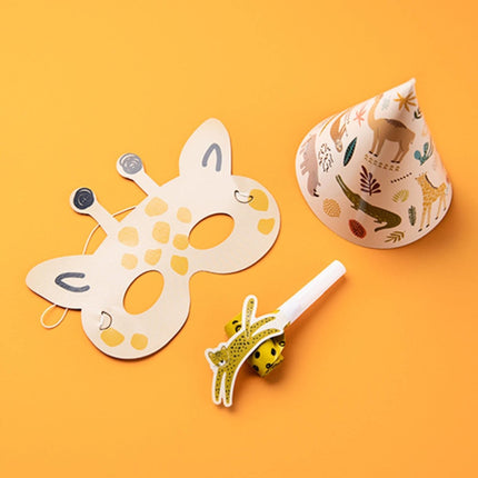 Jungle Dieren Maskers Zoo Party 6st van Folat koop je bij Partywinkel