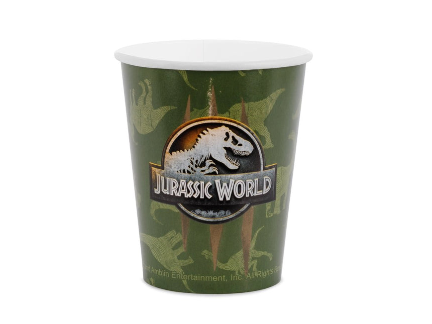 Jurassic World bekers, 250 ml, mix van Partydeco koop je bij Partywinkel