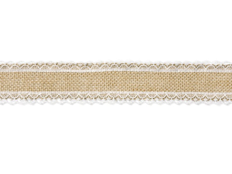 Jute Lint Kant 5cm 5m van Partydeco koop je bij Partywinkel