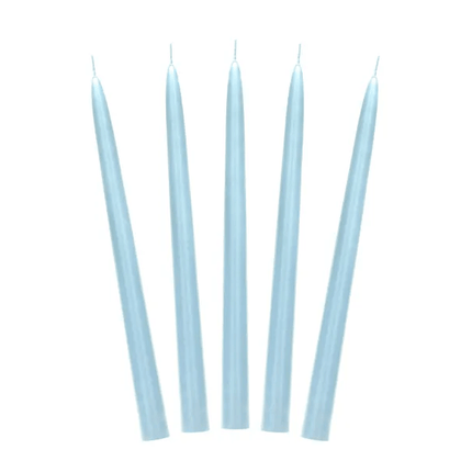 Kaarsen Blauw 24cm 10st van Partydeco koop je bij Partywinkel