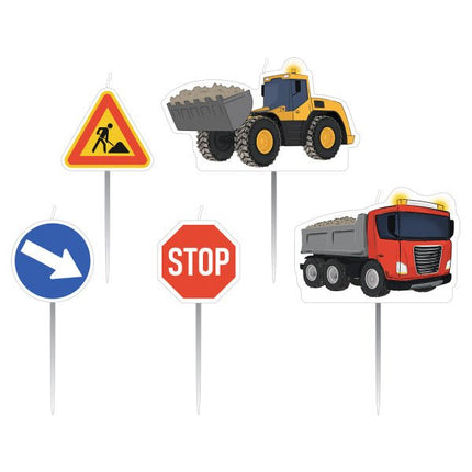 Kaarsen Bouw 6cm 5st van Riethmueller koop je bij Partywinkel