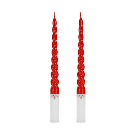 Kaarsen Kerstman 25cm 2st van Partydeco koop je bij Partywinkel