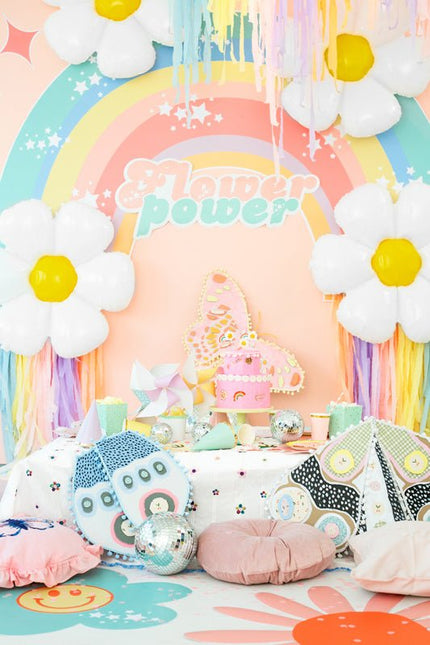 Kaarsen Regenboog En Bloem 3,5cm 5st van Partydeco koop je bij Partywinkel