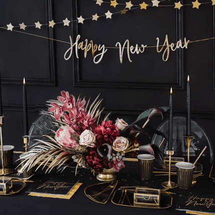 Kaarsen Zwart 24cm 10st van Partydeco koop je bij Partywinkel