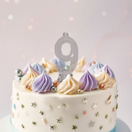 Kaarsenhouder 9 Jaar Led 13cm van Fiestas Guirca koop je bij Partywinkel