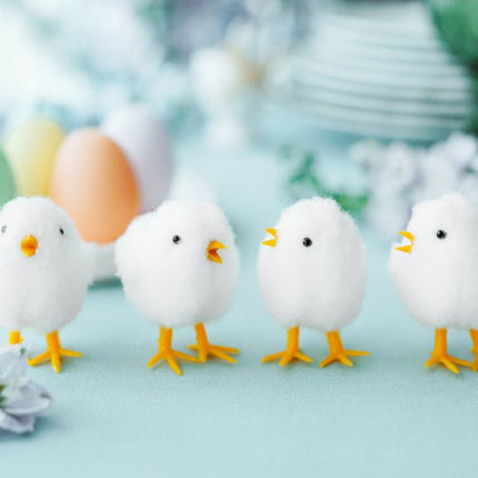 Kaarsjes Paaseieren 7cm 6st van Partydeco koop je bij Partywinkel