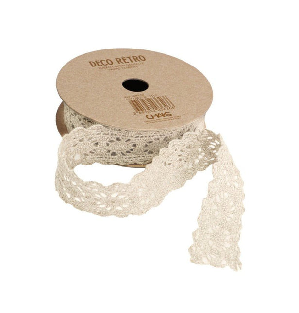 Kant Lint Beige 2Cm 2m van CHAKS koop je bij Partywinkel