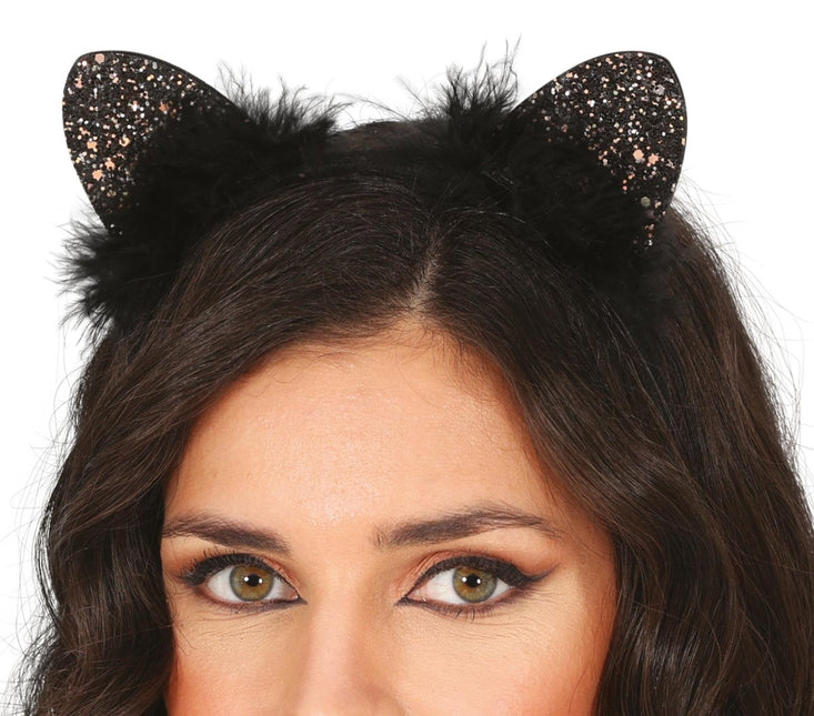 Kat Haarband Veren van Fiestas Guirca koop je bij Partywinkel