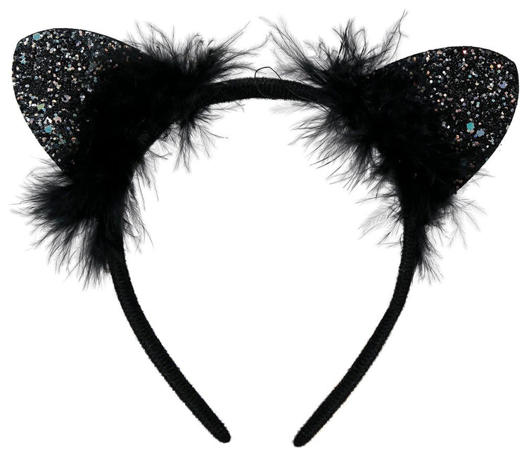 Kat Haarband Veren van Fiestas Guirca koop je bij Partywinkel