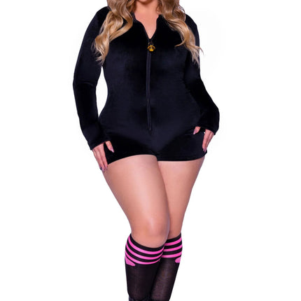 Kat Kostuum Zwart Dames Bodysuit Leg Avenue van Leg Avenue koop je bij Partywinkel