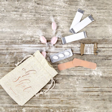 Katoenen Zakjes Oh Shit 15cm 10st van Partydeco koop je bij Partywinkel