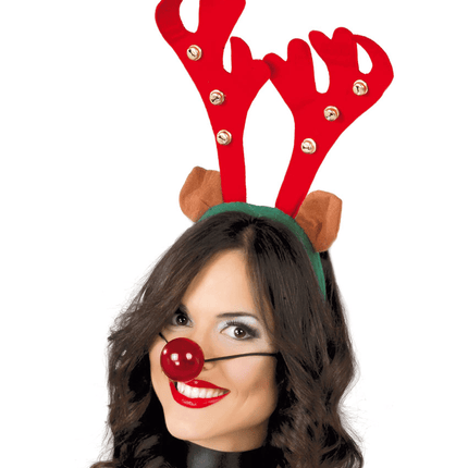 Kerst Haarband Rendier met Bellen van Fiestas Guirca koop je bij Partywinkel