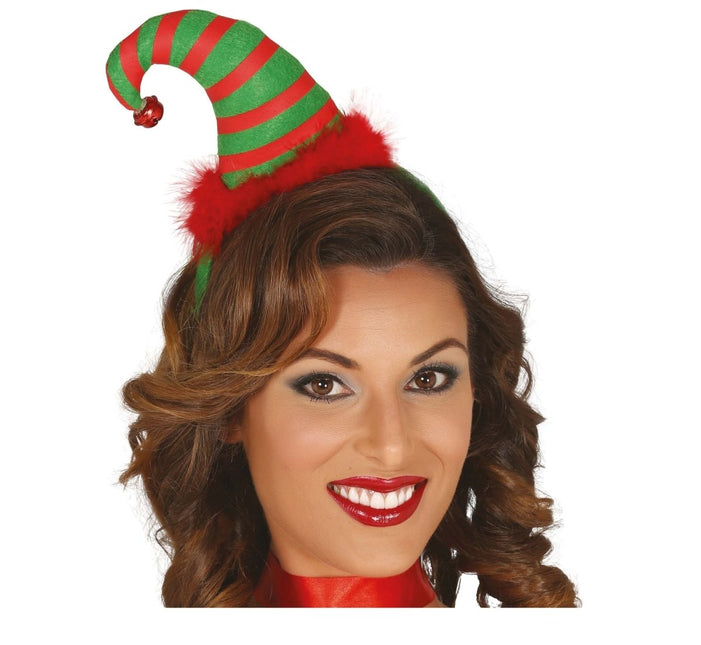 Kerst Haarband Rood Groen Gestreept van Fiestas Guirca koop je bij Partywinkel