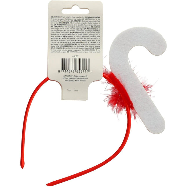 Kerst Haarband Zuurstok van Folat koop je bij Partywinkel