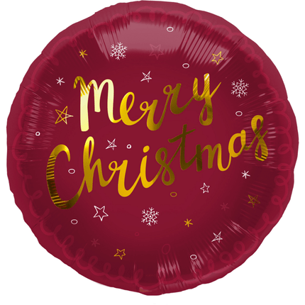 Kerst Helium Ballon Merry Christmas Leeg 45cm van Folat koop je bij Partywinkel