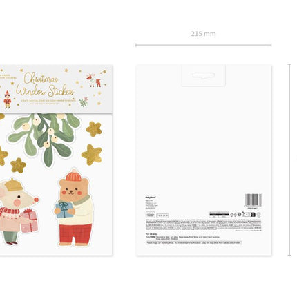 Kerst Raamsticker 40st van Partydeco koop je bij Partywinkel