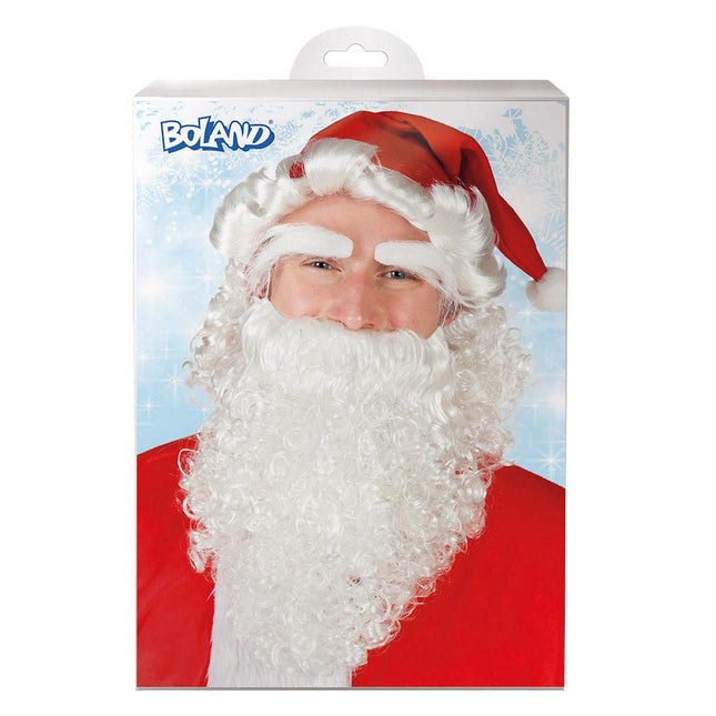 Kerstman Baard Set Deluxe van Boland koop je bij Partywinkel