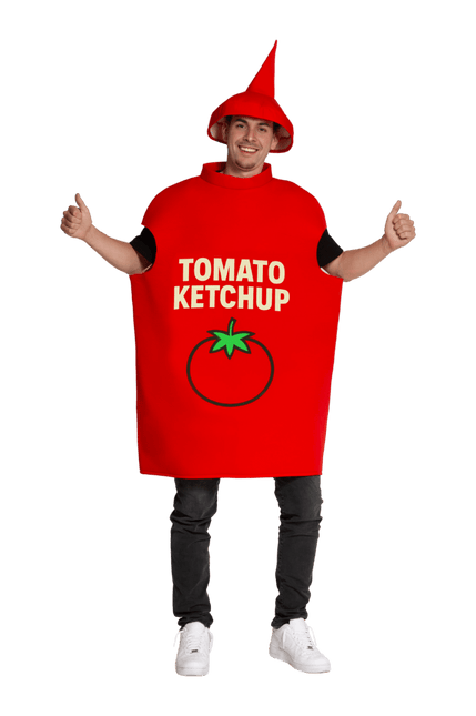 Ketchup Fles - One Size van Partychimp koop je bij Partywinkel