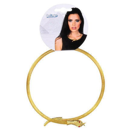 Ketting Slang Goud van Boland koop je bij Partywinkel