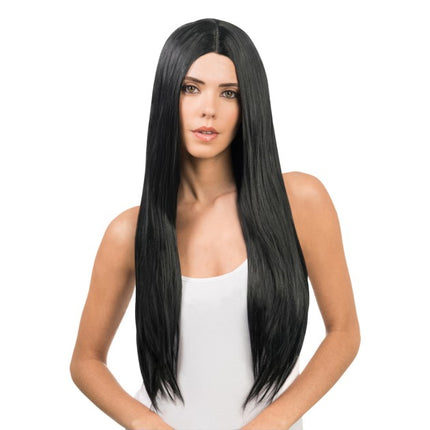 Keyla-paryk, sort, 73 cm