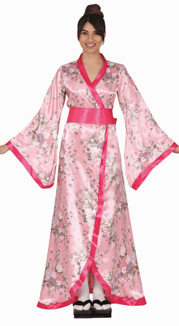 Kimono Kostuum Roze Dames van Fiestas Guirca koop je bij Partywinkel