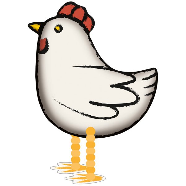 Kip Airwalker Leeg 18,5cm van Riethmueller koop je bij Partywinkel