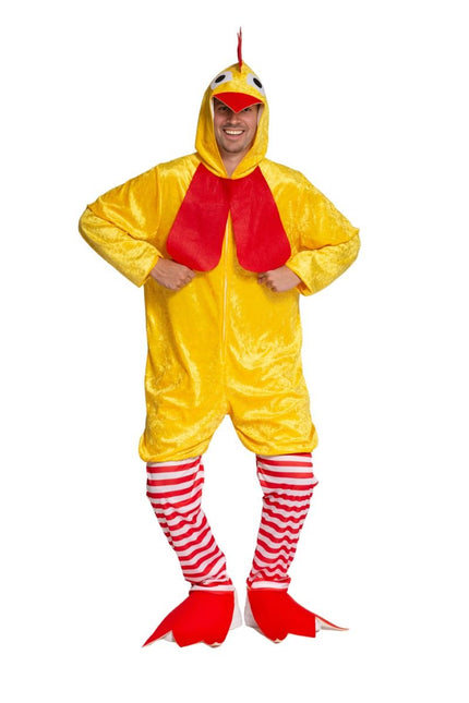 Kippenpak Rood Geel van Partychimp koop je bij Partywinkel