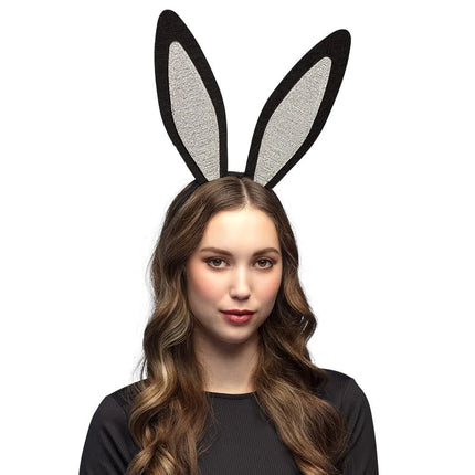 Konijn Haarband Oren Met Diamanten van Boland koop je bij Partywinkel