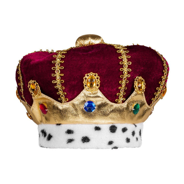 Koningskroon En Koningsmantel Bordeaux Rood Kind van Boland koop je bij Partywinkel
