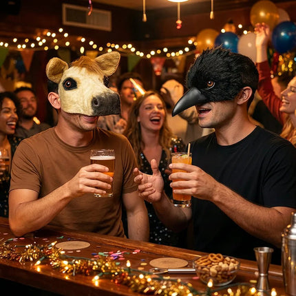 Kraai Masker Zwart van Boland koop je bij Partywinkel