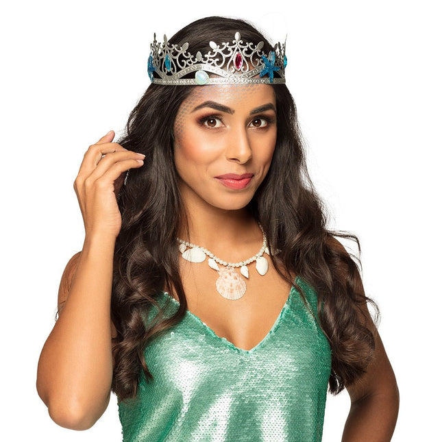 Kroon Zeekoningin 22cm van Boland koop je bij Partywinkel