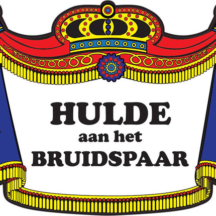 Kroonschilden Hulde Bruidspaar van Haza Witbaard koop je bij Partywinkel