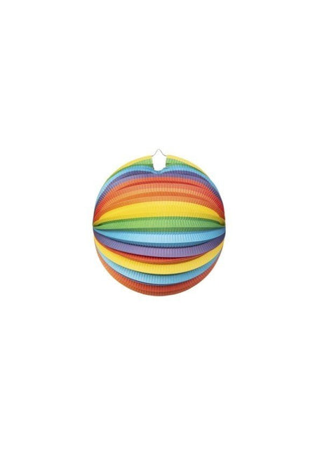 Lampion Regenboog 25cm van WeFiesta koop je bij Partywinkel