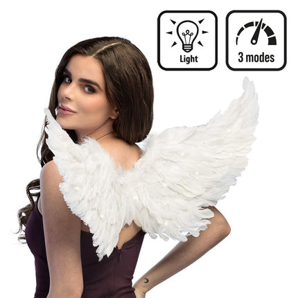 LED engelenvleugels wit van Boland koop je bij Partywinkel
