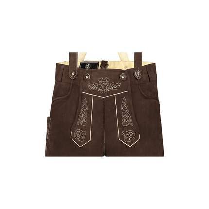 Lederhose Donkerbruin Heren van Haus Huberts koop je bij Partywinkel