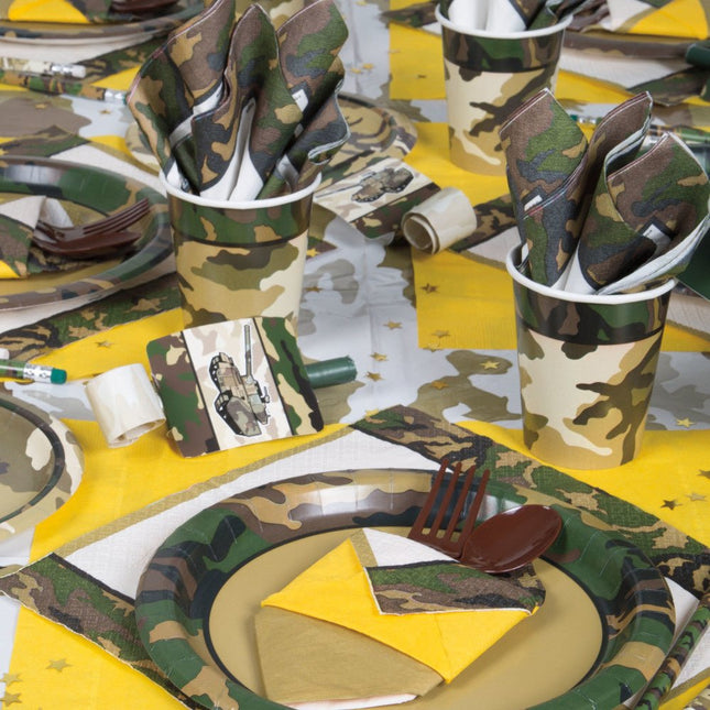 Leger Tafelkleed 2,13m van Unique koop je bij Partywinkel