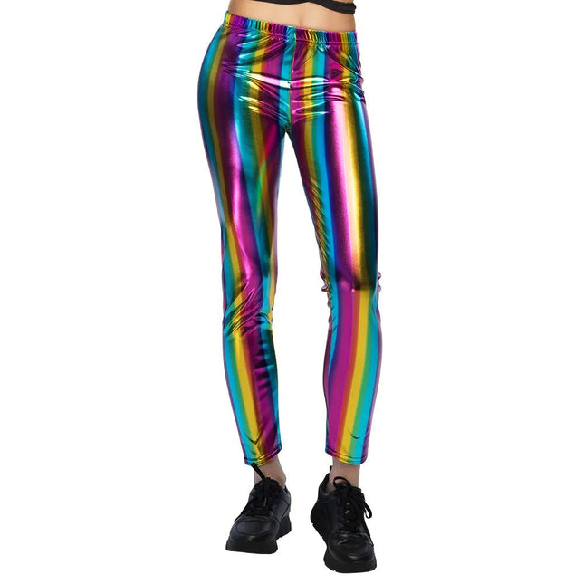 Legging Metallic Regenboog van Boland koop je bij Partywinkel