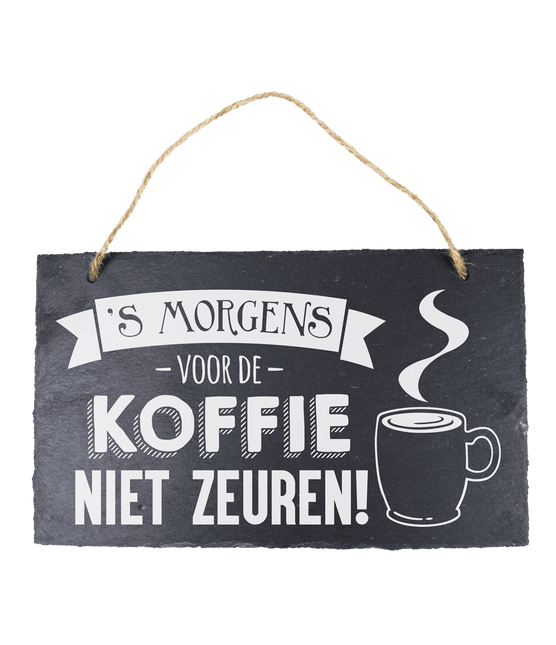 Leisteen Bordje Koffie 25cm van Paper Dreams koop je bij Partywinkel