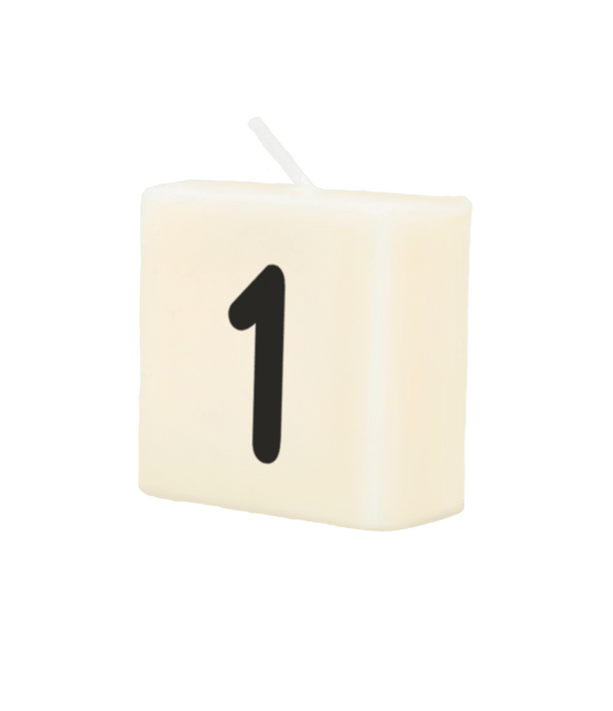 Letter Kaarsje 1 4cm van Paper Dreams koop je bij Partywinkel